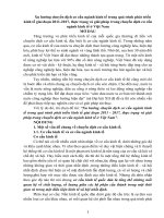 TIỂU LUẬN xu hướng chuyển dịch cơ cấu ngành kinh tế trong quá trình phát triển kinh tế giai đoạn 2011 2017