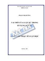Vai trò của luật sư trong tố tụng dân sự  