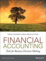 Giáo trình Financial accounting tools for business decision making 6th  by kimmel kieso