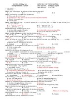 đề kiểm tra sinh học 10