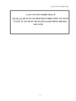 LUẬN văn THẠC sĩ đề XUẤT GIẢI PHÁP HOÀN THIỆN CÔNG tác QUẢN lý đầu tư xây DỰNG nội NGÀNH tại hệ THỐNG KHO bạc NHÀ nước 