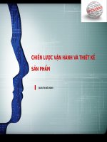 QUẢN TRỊ ĐIỀU HÀNH SẢN XUẤT, THIẾT KẾ SẢN PHẨM