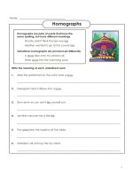 English Grammar  - Homographs