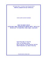 Một số biện pháp giáo dục học sinh bằng hình thức “kỉ luật tích cực” ở trường tiểu học anh sơn SKKN TH