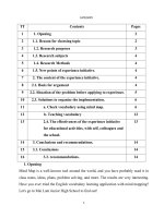 Teaching english vocabulary to mai lam junior high school students of class 7 using the method of mind map  SKKN