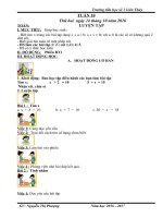 GIÁO ÁN LƠP 2 TỪ TUẦN 1012 THEO PHÁT TRIỂN NĂNG LỰCVNEN