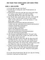 Bài soạn Thực hành dược lâm sàng 1 tổng hợp