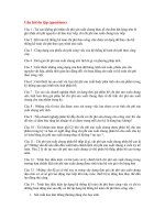 Câu hỏi ôn tập và bài tập Chương 3