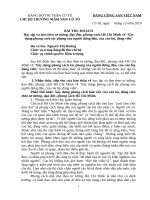 bài thu hoạch học tập và làm theo tấm gương đạo đức hồ chí minh 2018