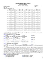 Đề kiểm tra Tiếng Anh lớp 10 HK2