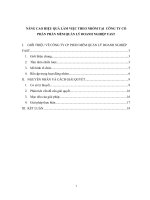 NÂNG CAO HIỆU QUẢ làm VIỆC THEO NHÓM tại  CÔNG TY cổ PHẦN PHẦN mềm QUẢN lý DOANH NGHIỆP FAST 