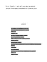 Đầu tư sản xuất và phân phối café sang trung quốce 