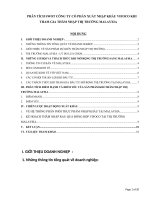 PHÂN TÍCH SWOT CÔNG TY cổ PHẦN XUẤT NHẬP KHẨU VIFOCO KHI THAM GIA THÂM NHẬP THỊ TRƯỜNG MALAYXIA 