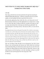 Phân tích về các hoạt động marketing hiện đại – marketing công nghệ 