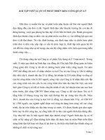 Bài tập viết luận về PHát triển khả năng quản lý 