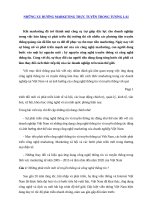 Những xu hướng marketing trực tuyến trong tương lai 