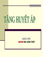 SLIDE BÀI GIẢNG TĂNG HUYẾT áp
