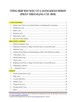 TONG HOP BAI MAU của GIÁM KHẢO SIMON  PHAN THEO DẠNG