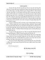 La thực trạng và giải pháp trong công tác quản lý chất lượng dự án theo tiêu chuẩn ISO ở tổng thầu