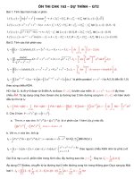 ĐỀ ôn THI CUỐI học kỳ 163