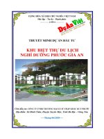 Dự án đầu tư khu biệt thự du lịch nghỉ dưỡng phước gia an tỉnh bà rịa   vũng tàu 