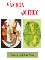 BÀI GIẢNG VAN HOA AM THUC