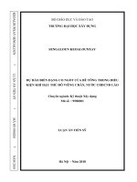 Dự báo biến dạng co ngót của bê tông trong điều kiện khí hậu thủ đô viêng chăn, nước CHDCND lào 