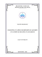 Ảnh hưởng của hình ảnh điểm đến du lịch biển cửa lò đến sự hài lòng của du khách 