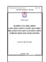 nghiên cứu đặc điểm loét bàn chân và kết quả điều trị giảm tải loét gan bàn chân ở bệnh nhân đái tháo đường