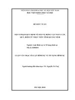 Tội vi phạm quy định về bảo vệ động vật nguy cấp, quý, hiếm từ thực tiễn tỉnh quảng ninh 