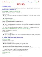 Đề cương sinh học lớp 11