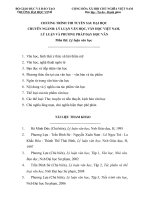 Đề cương ôn thi Cao học môn Lý luận văn học