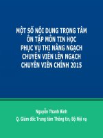 Tài liệu ôn tập thi nâng nganh lên chuyên viên chính pdf