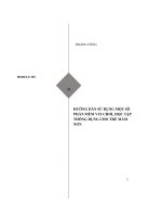 Module MN 31 Hướng dẫn sử dụng một số phần mềm vui chơi, học tập thông dụng cho trẻ mầm non