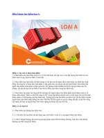 Điều khoản bảo hiểm loại a