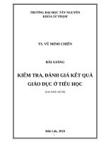Bài giảng đánh giá 2018  gửi SV