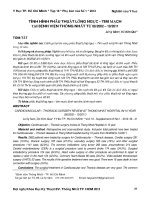 Tình hình phẫu thuật lồng ngực – tim mạch tại bệnh viện thống nhất từ 062002 – 102011 