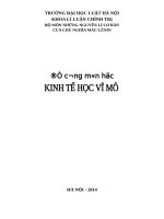 Đề cương môn học kinh tế học vĩ mô 