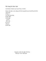 Quy trình phục vụ ăn uống tại bể bơi trong khách sạn Grand PlazaHà Nội