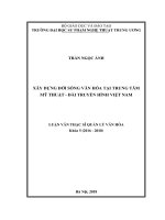 Xây dựng đời sống văn hóa tại trung tâm mỹ thuật   đài truyền hình việt nam 