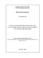 Tổ chức dạy học theo góc nội dung kiến thức các lực cơ học chương “động lực học chất điểm” vật lý 10 trung học phổ thông  