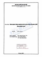 Ứng dụng công nghệ GIS xây dựng bản đồ đơn vị đất tỉnh quảng ninh  