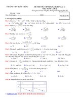 Đề thi thử THPTQG năm 2019  Môn Toán  THPT Toàn Thắng  Hải Phòng  Lần1  File word có lời giải chi tiết.