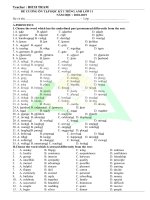 DE CUONG ON TAP HOC KI 1 LOP 11 HOT 