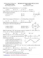 Đề khảo sát chất lượng môn Toán 12 năm học 2018 – 2019 trường Hà Bắc – Hải Dương lần 1  File word có đáp án