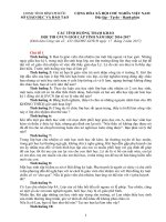 CÁC TÌNH HUỐNG THAM KHẢO hội THI GVCN GIỎI cấp TỈNH  