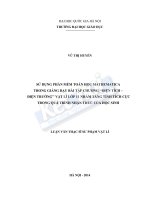 Sử dụng phần mềm toán học mathematica trong giảng dạy bài tập chương điện tích   điện trường 