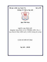LATS Y HỌC -  Nghiên cứu siêu âm Doppler ống tĩnh mạch trong chẩn đoán suy thai ở thai chậm phát triển trong tử cung (FULL TEXT)