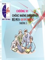 Chức năng điều khiển - quản trị học