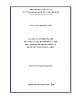 Các yếu tố ảnh hưởng đến nhận thức về sự hỗ trợ từ tổ chức đối với nhân viên hành chính tại bệnh viện nhân dân gia định